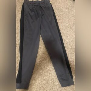 ID Ideology Men's Small Charcoal w/Black Stripe Knit Drawstring Jogger Sweatpant